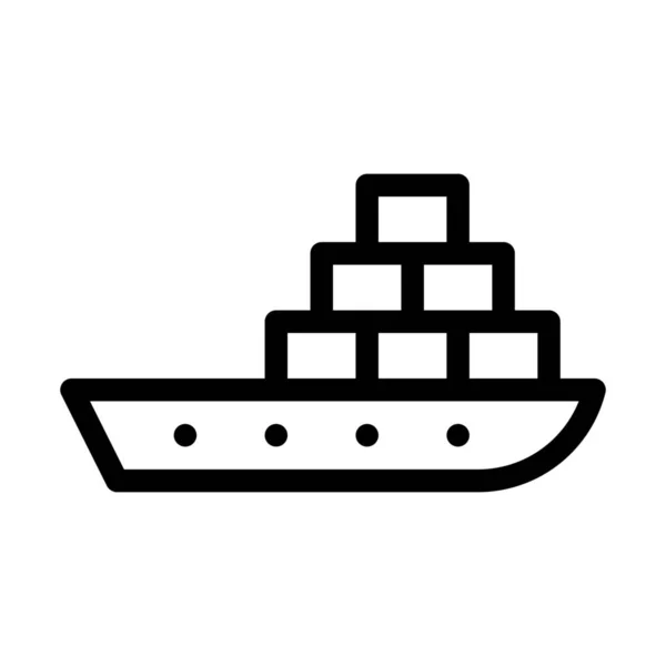 Lodní Kontejner Načítání Vektorový Design — Stockový vektor