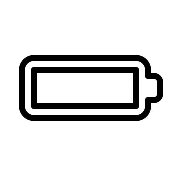 バッテリーについての簡単なベクトル イラスト — ストックベクタ