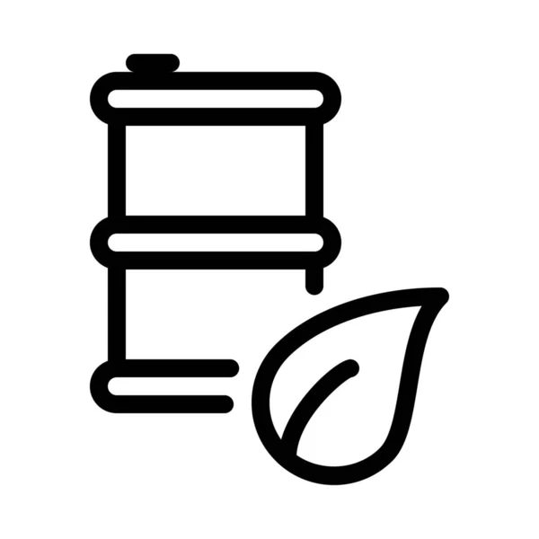 バイオ ガス象徴の単純なベクトル イラスト — ストックベクタ