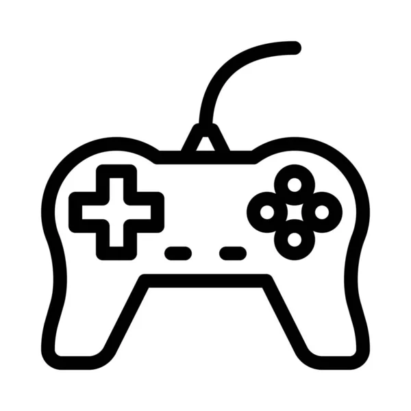 Console Jeu Illustration Vectorielle Icône Gamepad — Image vectorielle