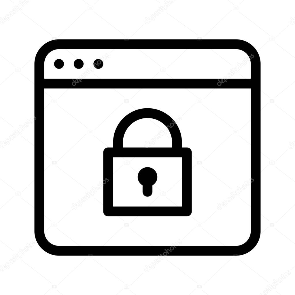 Security and lock sign vector illustration