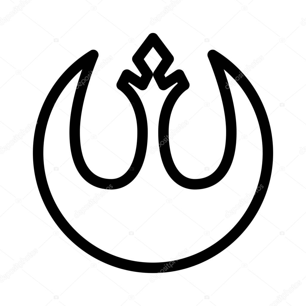 Rebel Alliance Symbol, vector design