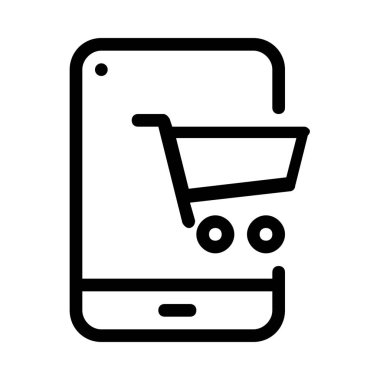 Alışveriş kavramı simge vektör çizim