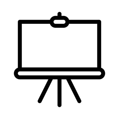 Boyama standı tuval basit vektör illüstrasyon işareti