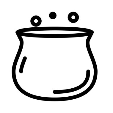 cauldron simple vector illustration sign
