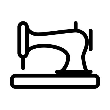 Eski dikiş makinesi, vektör tasarımı