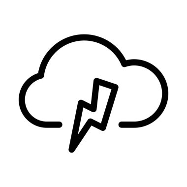 Aydınlatma grev, vektör tasarımı bulutlu