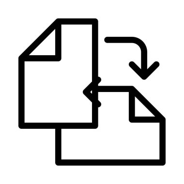 Çevirmek veya döndürmek sayfa, basit vektör çizim