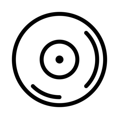 Boş CD simge vektör çizim   