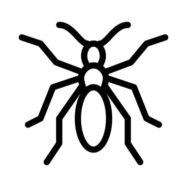 Vahşi küçük karınca, basit hat illüstrasyon