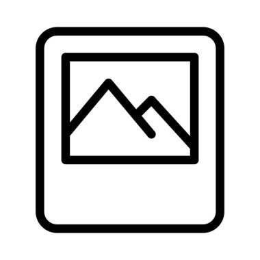 Fotoğraf basit hat illüstrasyon