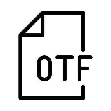 Yazı tipi biçimi dosyası basit bir çizgi çizim