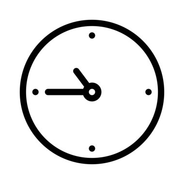 Okul duvar saati vektör çizim