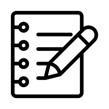 Sarmal notlar basit hat illüstrasyon Düzenle