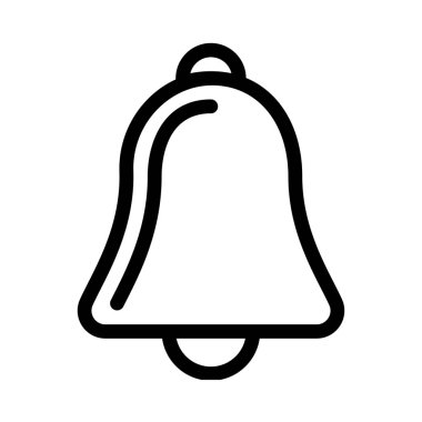 Noel dekoratif Bell basit vektör çizim