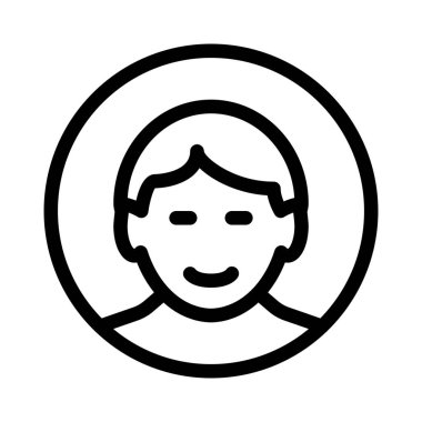 mutlu bir adam simge vektör çizim