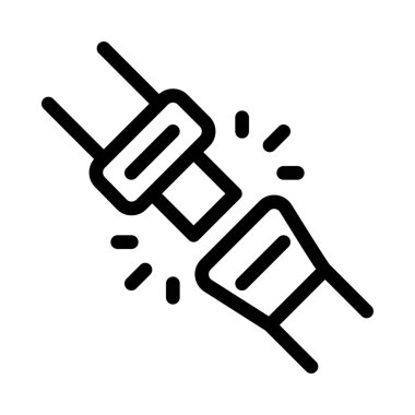 Kemerlerinizi bağlayın, basit vektör çizim