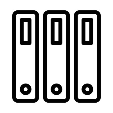 Kutusu dosyaları organize simge vektör çizim   