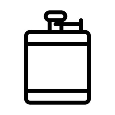 Çelik şişesi şişe, vektör tasarımı