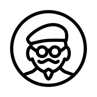 sanatçı basit vektör çizim