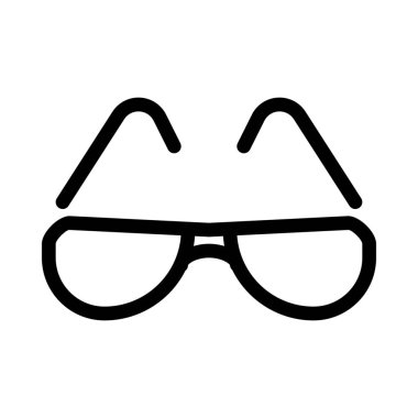 Güneş gözlüğü veya tonları, basit hat illüstrasyon