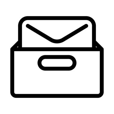 Kutu Harf İçerik simgesi vektör illüstrasyon  