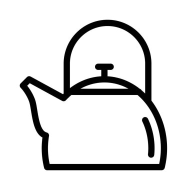Çaydanlık web simgesi, vektör tasarımı