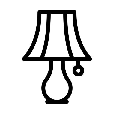 Night Electric Lamp icon vector illustration