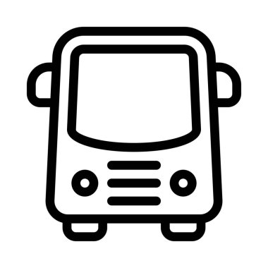 Okul Seyahat Otobüs işareti illüstrasyon vektör