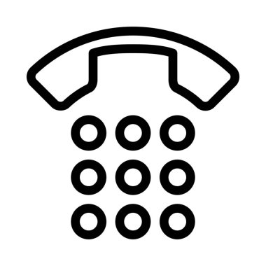 Arama veya Num Pad, basit vektör çizim