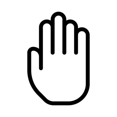 Palmiye inceden inceye gözden geçirmek şekil, basit çizgi stili