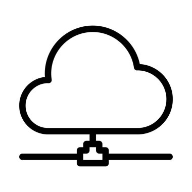 Bağlantı bulut ağı, basit çizgi stili