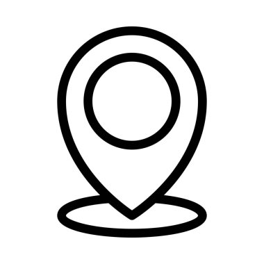 Konumu toplu iğne işaretçisi simge vektör çizim