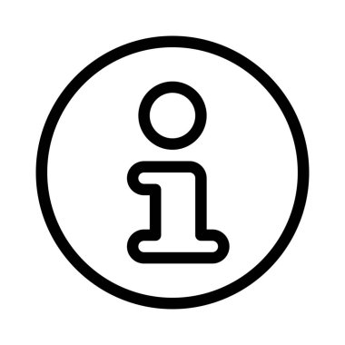 Bilgi, basit hat illüstrasyon