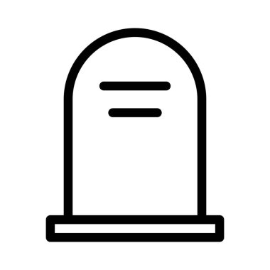 mezarlık basit vektör illüstrasyon işareti