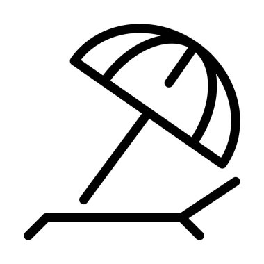 Plaj tente şemsiye, vektör tasarımı