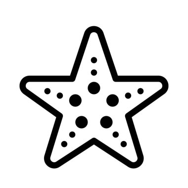 Deniz yıldızı web simgesi, vektör tasarımı