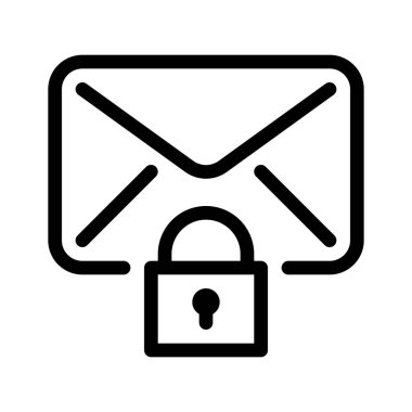 Güvenlik ve kilit işareti vektör çizim