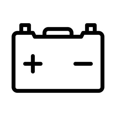 Araba pil şarj, basit vektör çizim