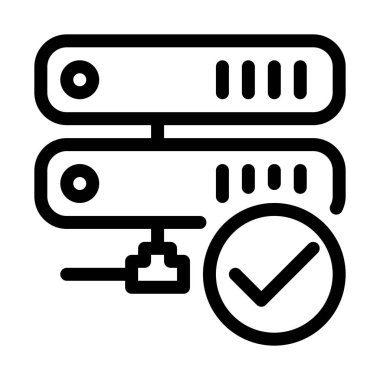 Sunucu bağlantı doğrulanmadı basit hat illüstrasyon