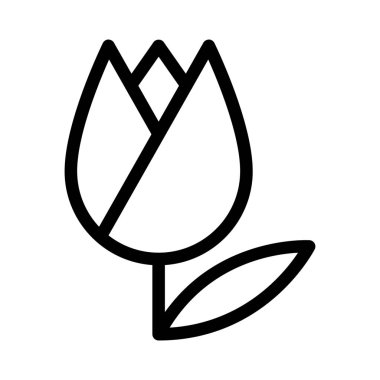 Lale simge vektör çizim