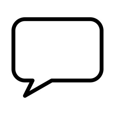 Konuşma dikdörtgen balon, vektör tasarımı