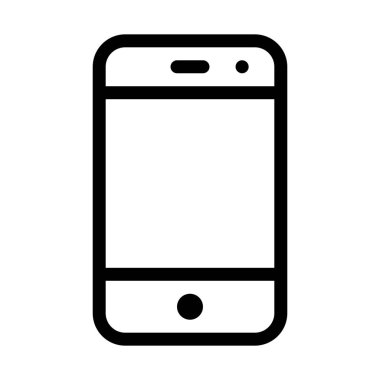 Küçük ekran telefon, basit vektör çizim