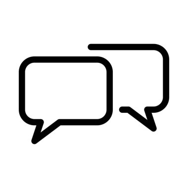 Konuşma kabarcıklar dikdörtgen, vektör tasarımı