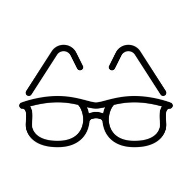 Gözlük veya tonları, basit hat illüstrasyon
