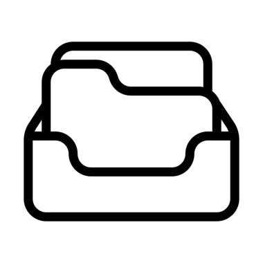 Arşiv klasörü işlevi basit vektör çizim