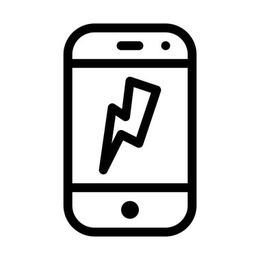 Telefon cep Flash, basit vektör çizim