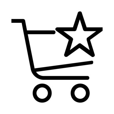 Alışveriş kavramı simge vektör çizim