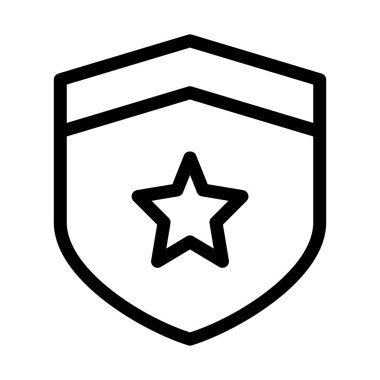 Yıldız kalkan Emanet, vektör tasarımı