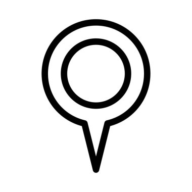 Gps Konum Pin simgesi vektör çizimi